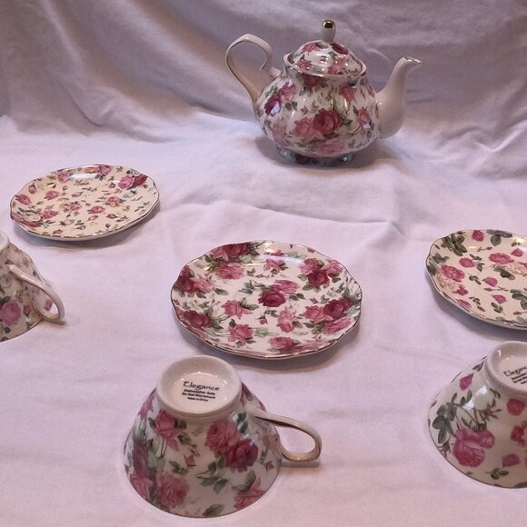Elegance Other - 80's Vintage Antique Tea Set